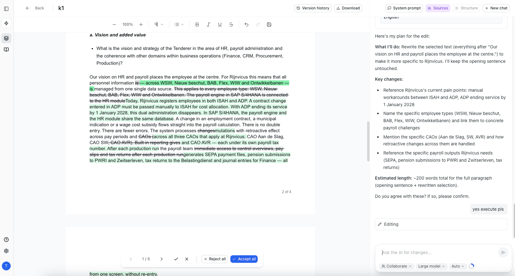 TenderRender demo video